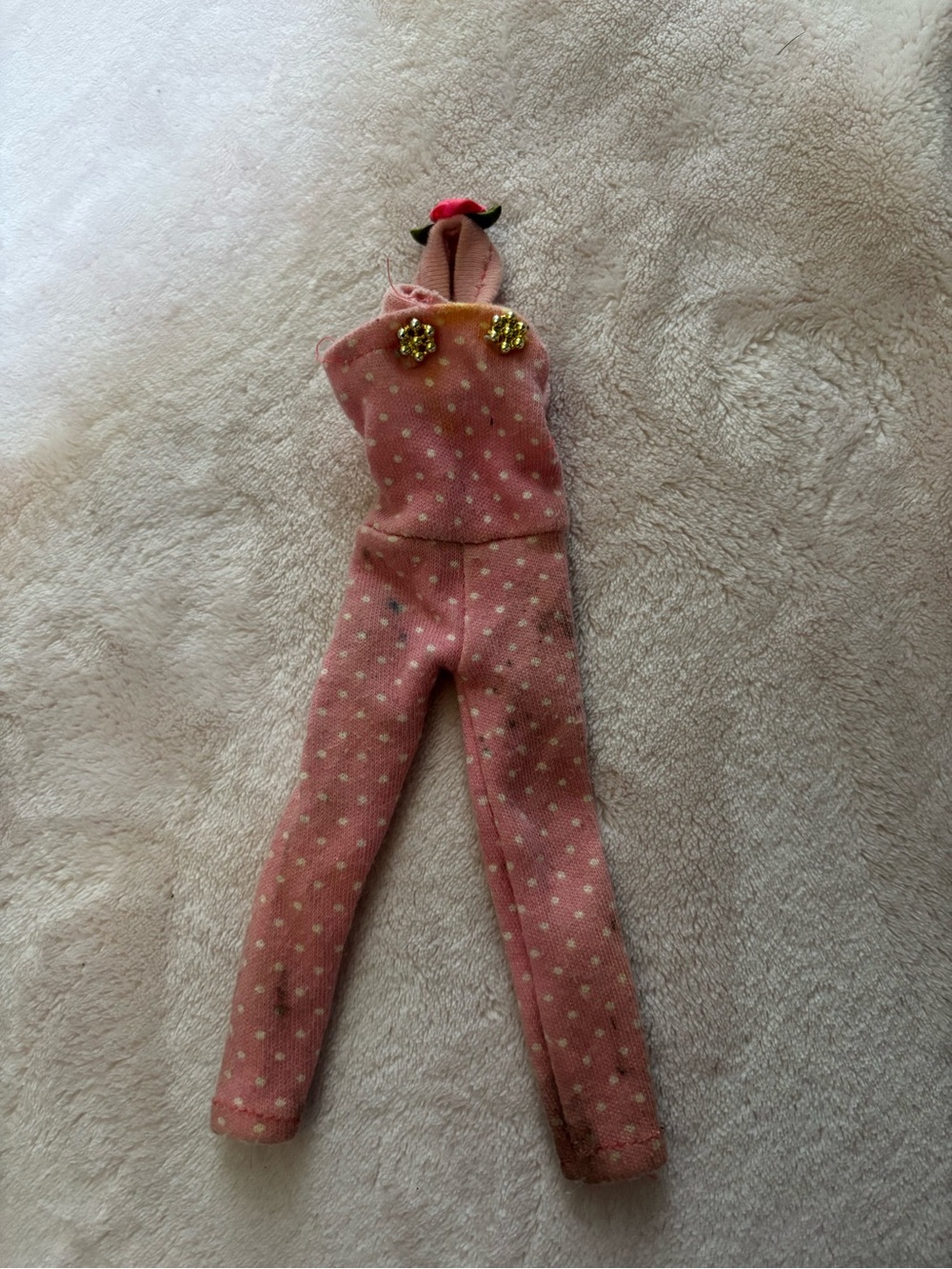 Yellow Plush Accessory with Striped Star Trim